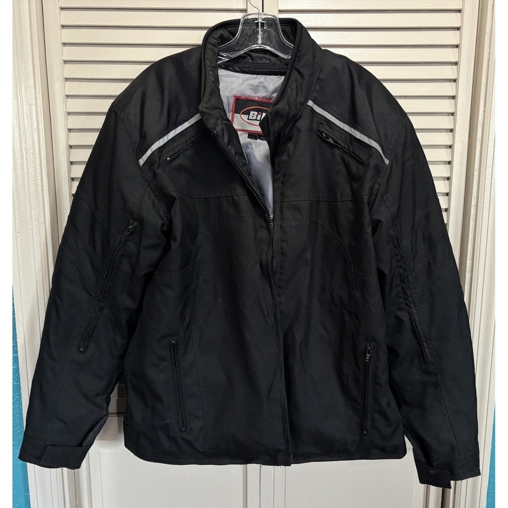 BiLT Motorcycle Armored Jacket Mens XL Black Biker BLW 42 Zip Up EUC‎ 7/2019